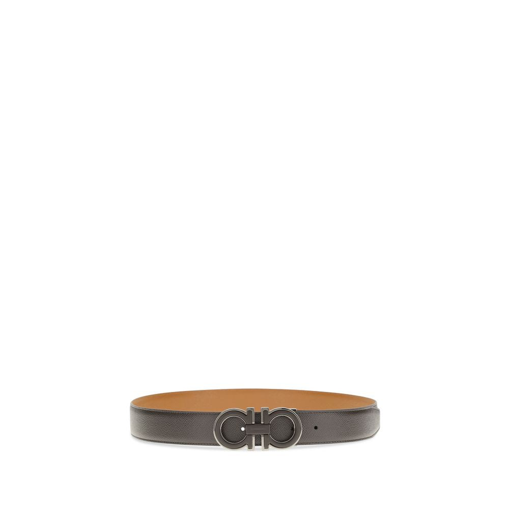 Reversible Gancini Calfskin Belt