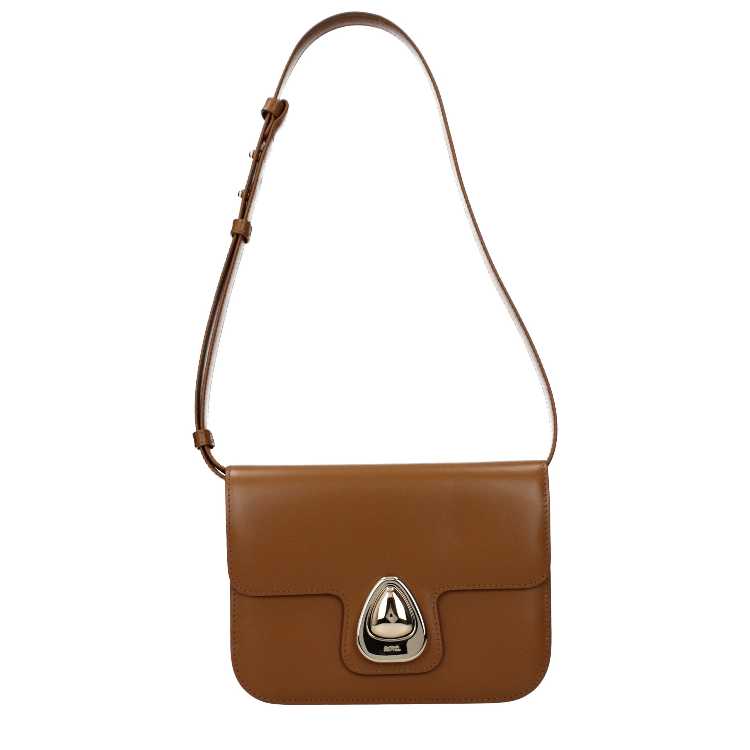 Astra Brown Leather Shoulder Bag