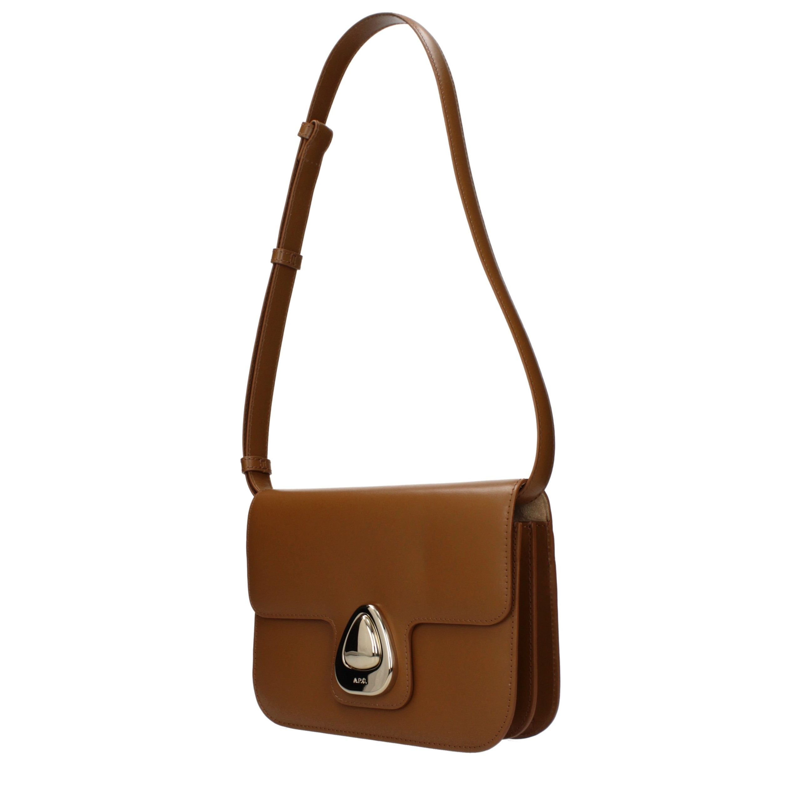 Astra Brown Leather Shoulder Bag