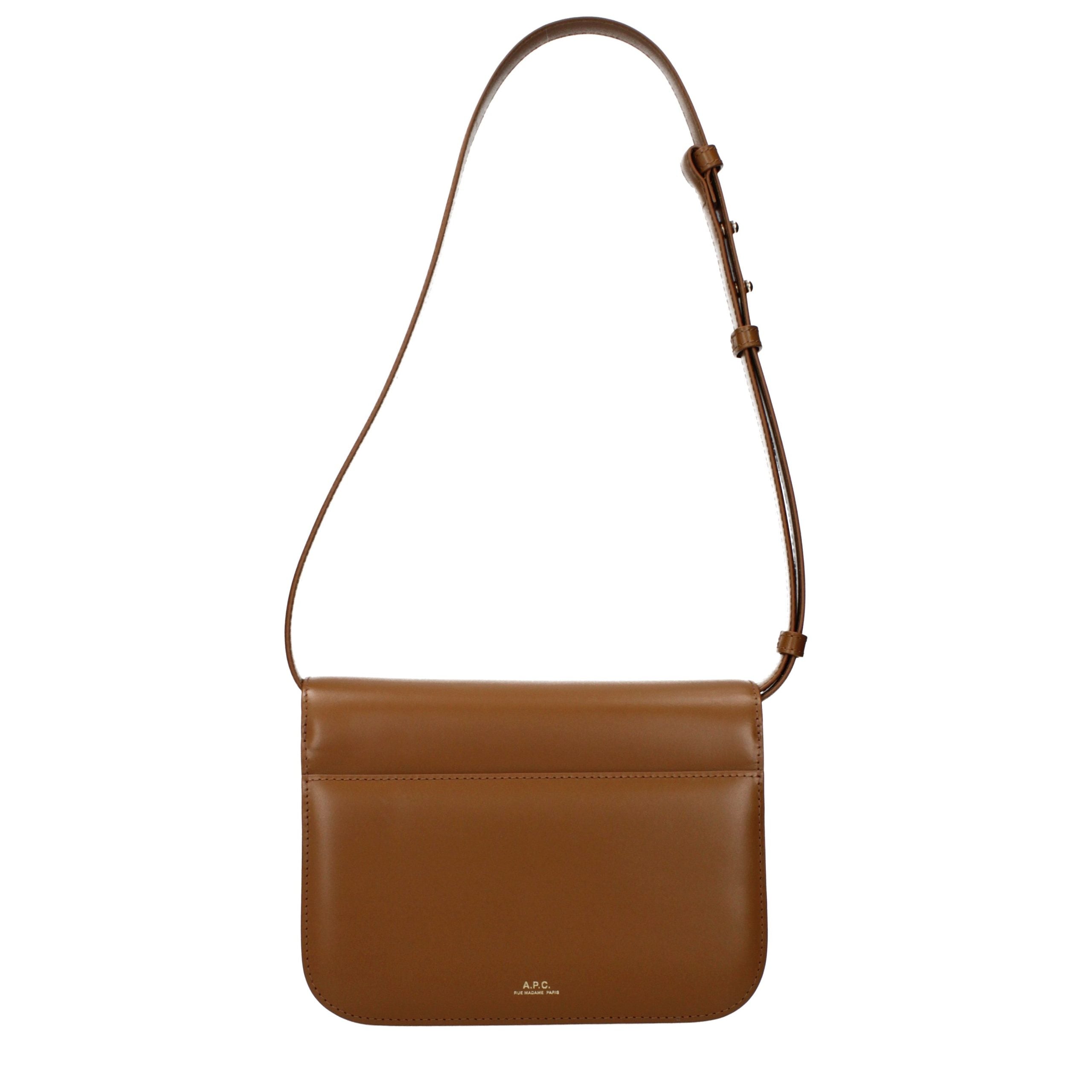 Astra Brown Leather Shoulder Bag