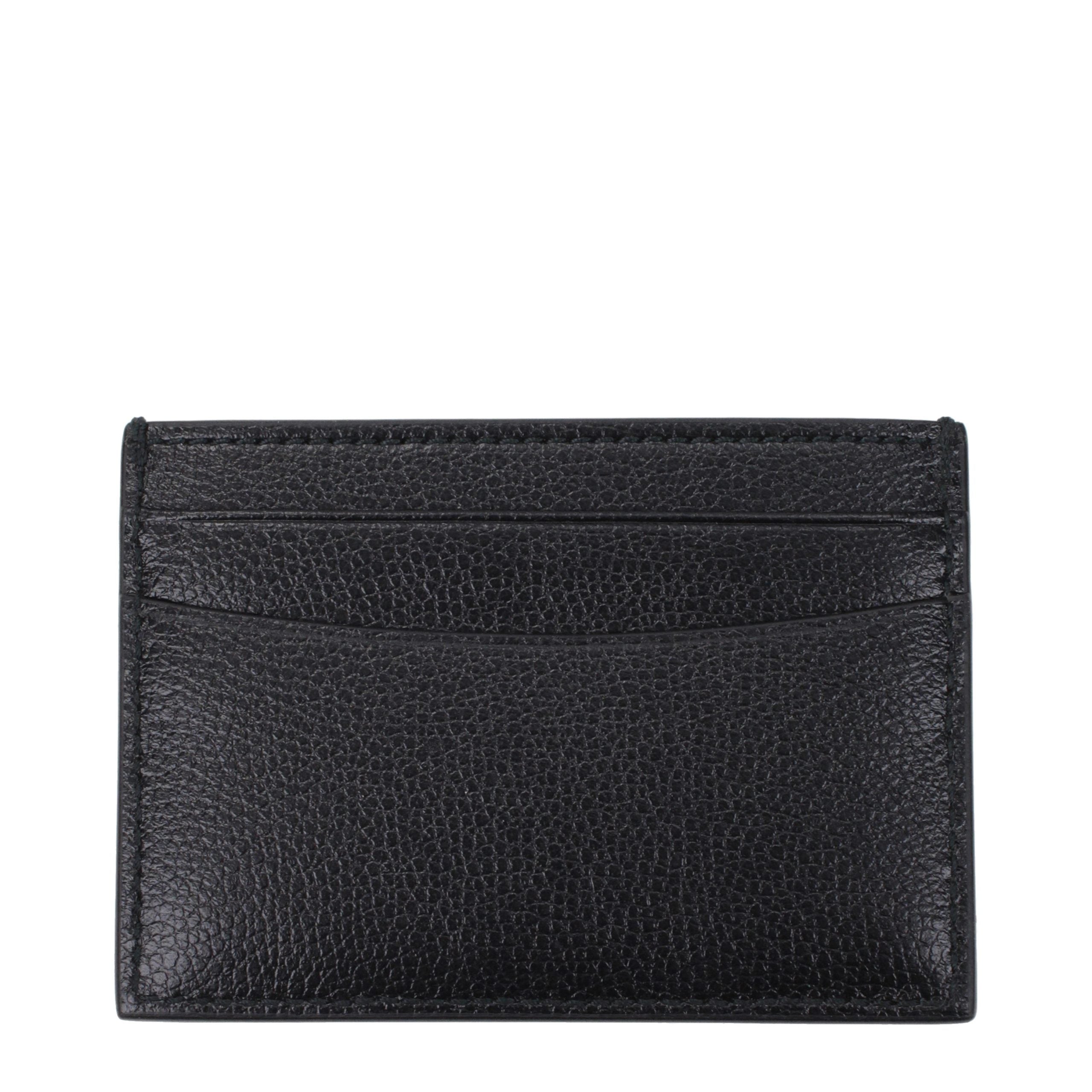 Black Leather Card Holder