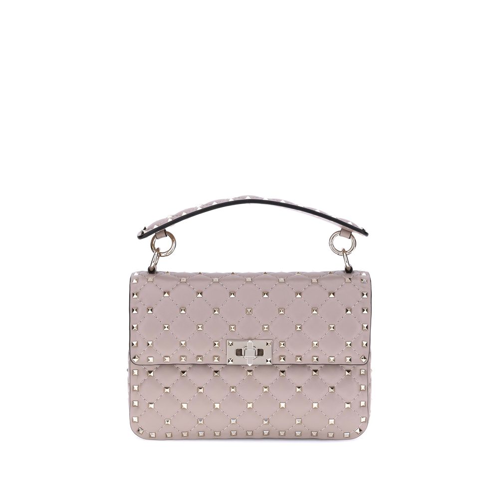 Lambskin Nappa Rockstud Spike Shoulder Bag