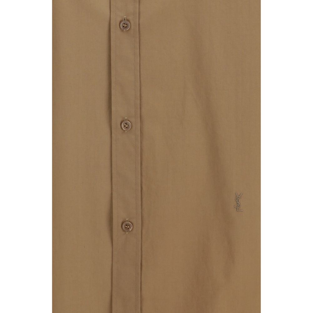Beige Cotton Cassandre Oversize Shirt