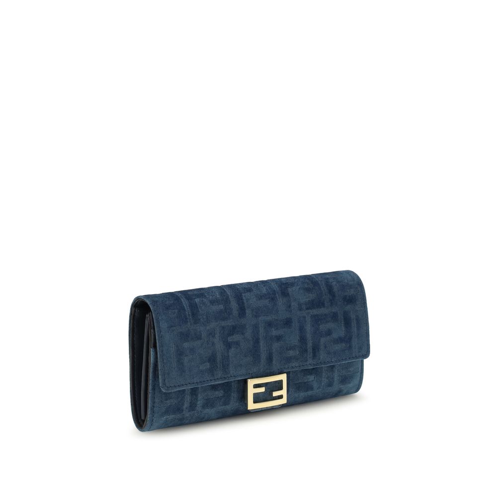 Jacquard Denim FF Clutch