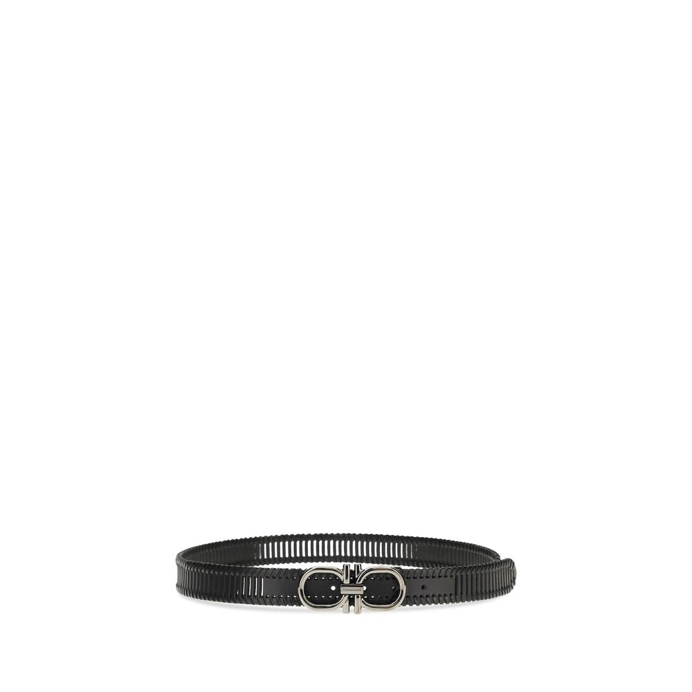 Gancini Interwoven Calf Leather Regular Belt