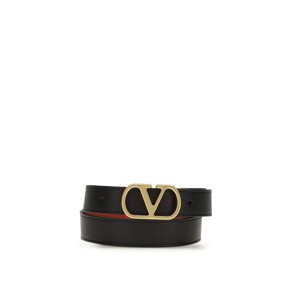 Reversible VLogo Signature Calfskin Belt