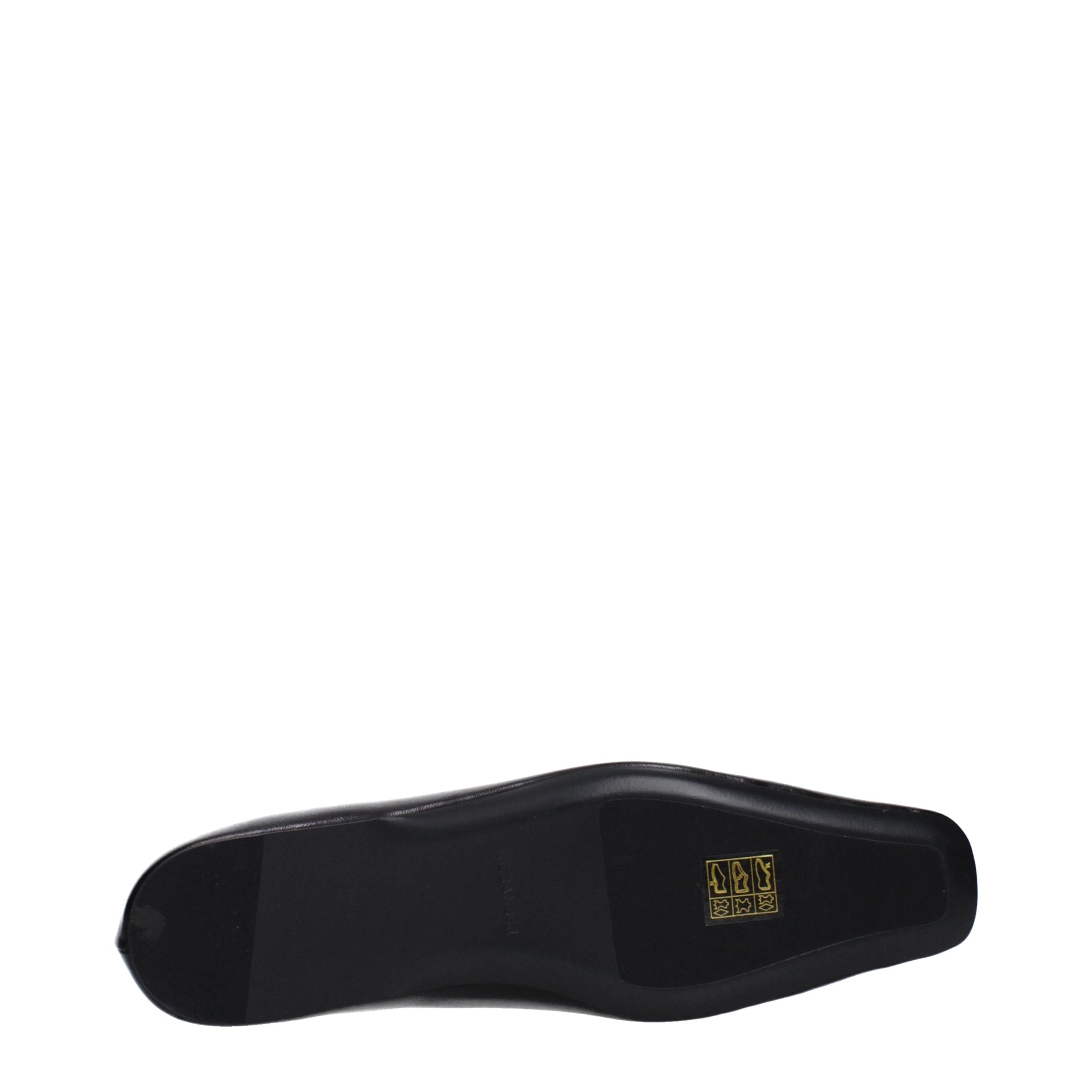 Silken Black Calfskin Ballet Flats