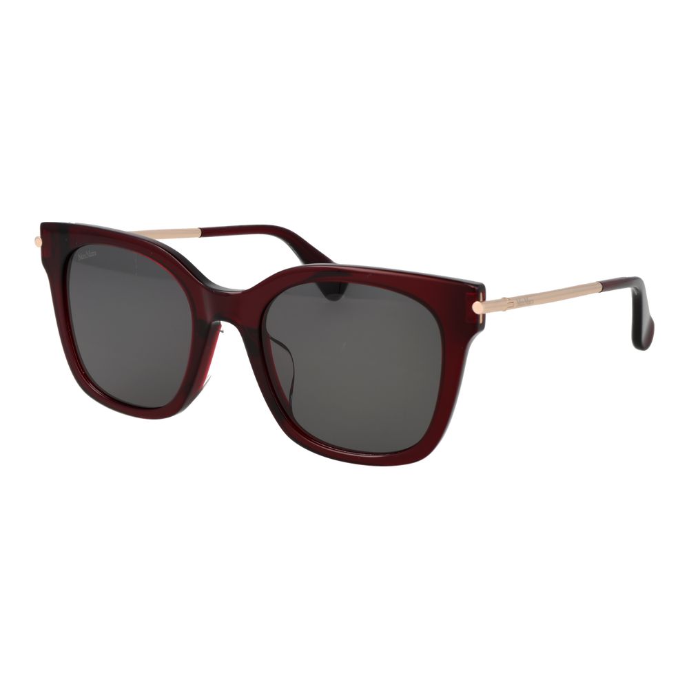 Burgundy Acetate Butterfly Sunglasses