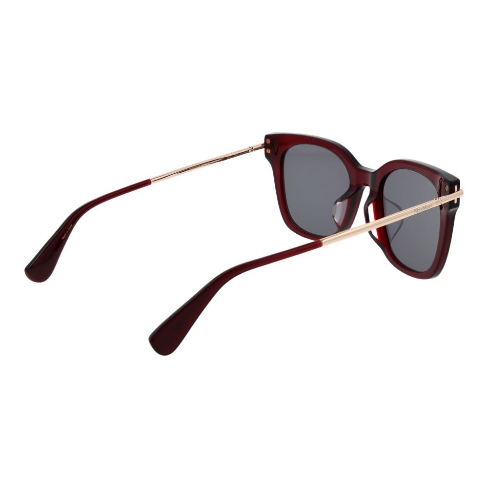 Burgundy Acetate Butterfly Sunglasses