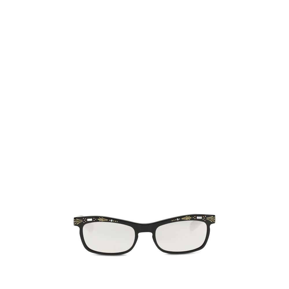 Rectangular Acetate Sunglasses with Crystal and Enamel Details