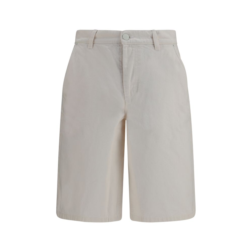 Essential Wide-Cut Cotton Bermuda Shorts