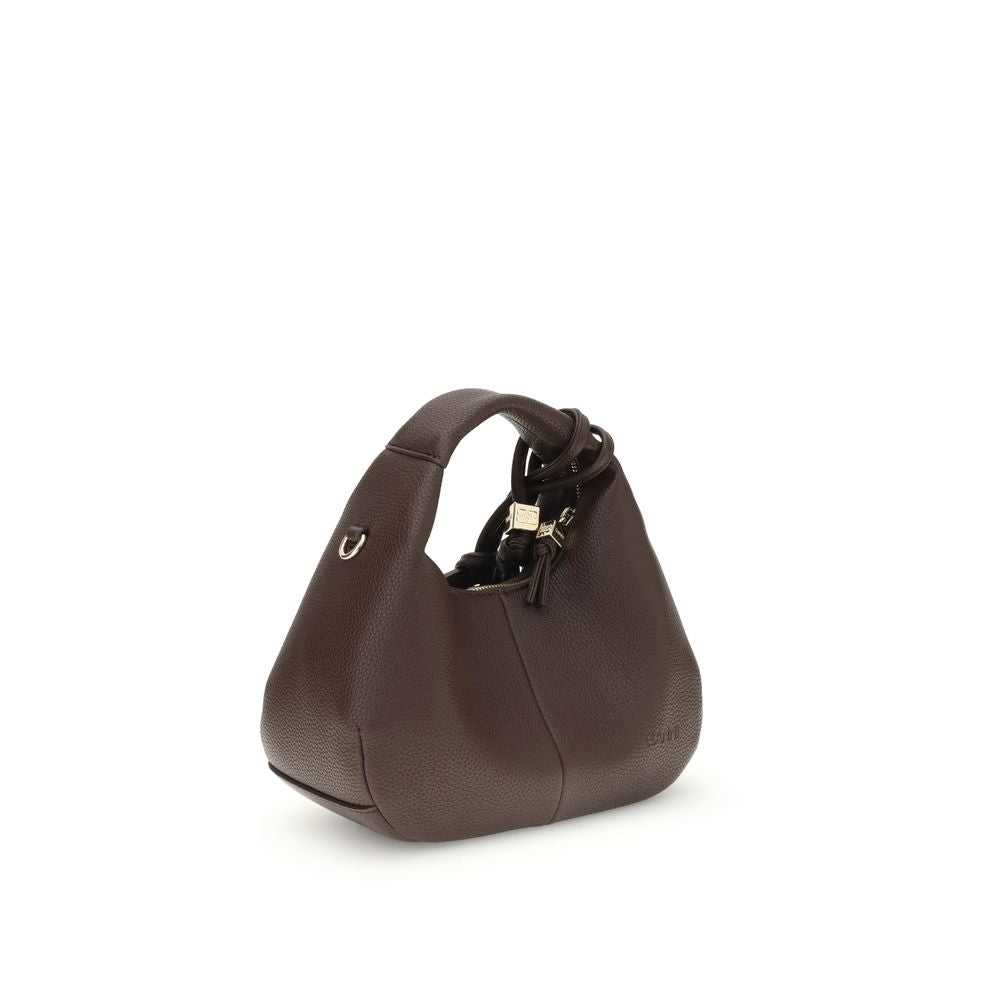 Grained Recycled Polyester Mini Hobo Handbag
