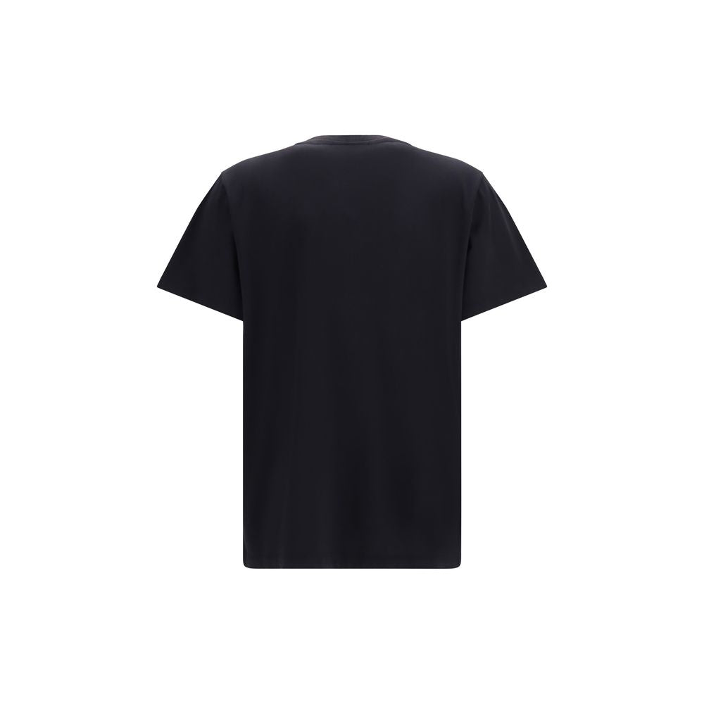 Black Strawberry Cotton T-Shirt