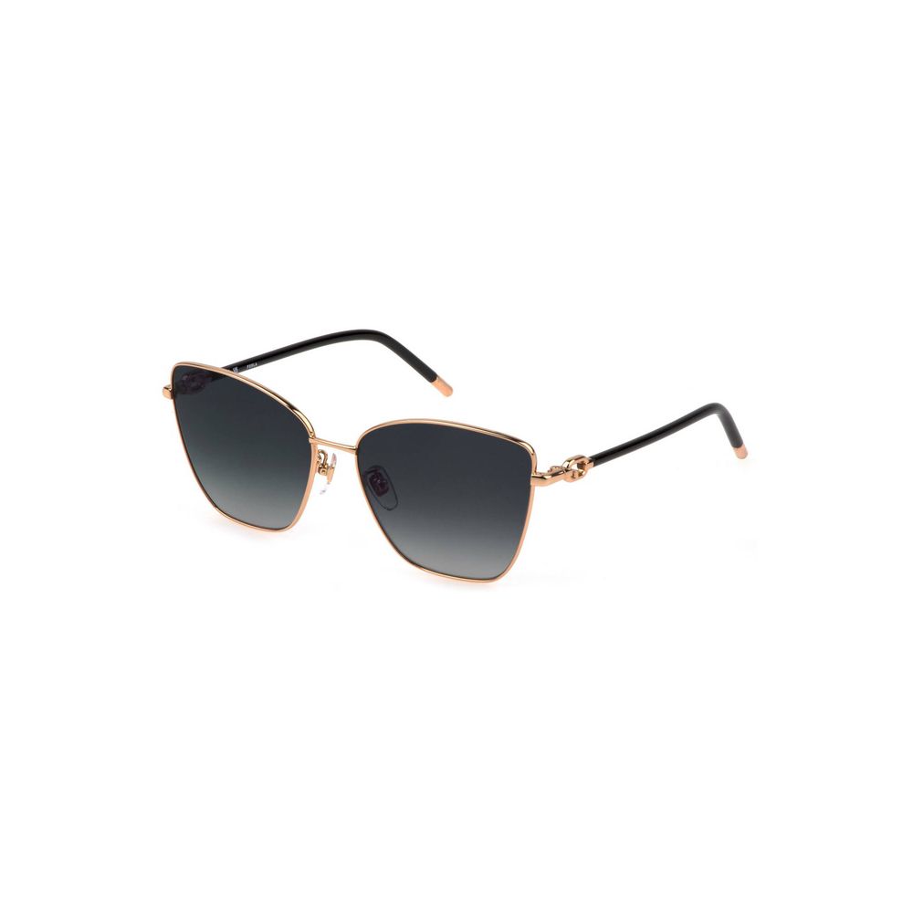 Luxury Metal Sunglasses with Smoked Square Lenses
