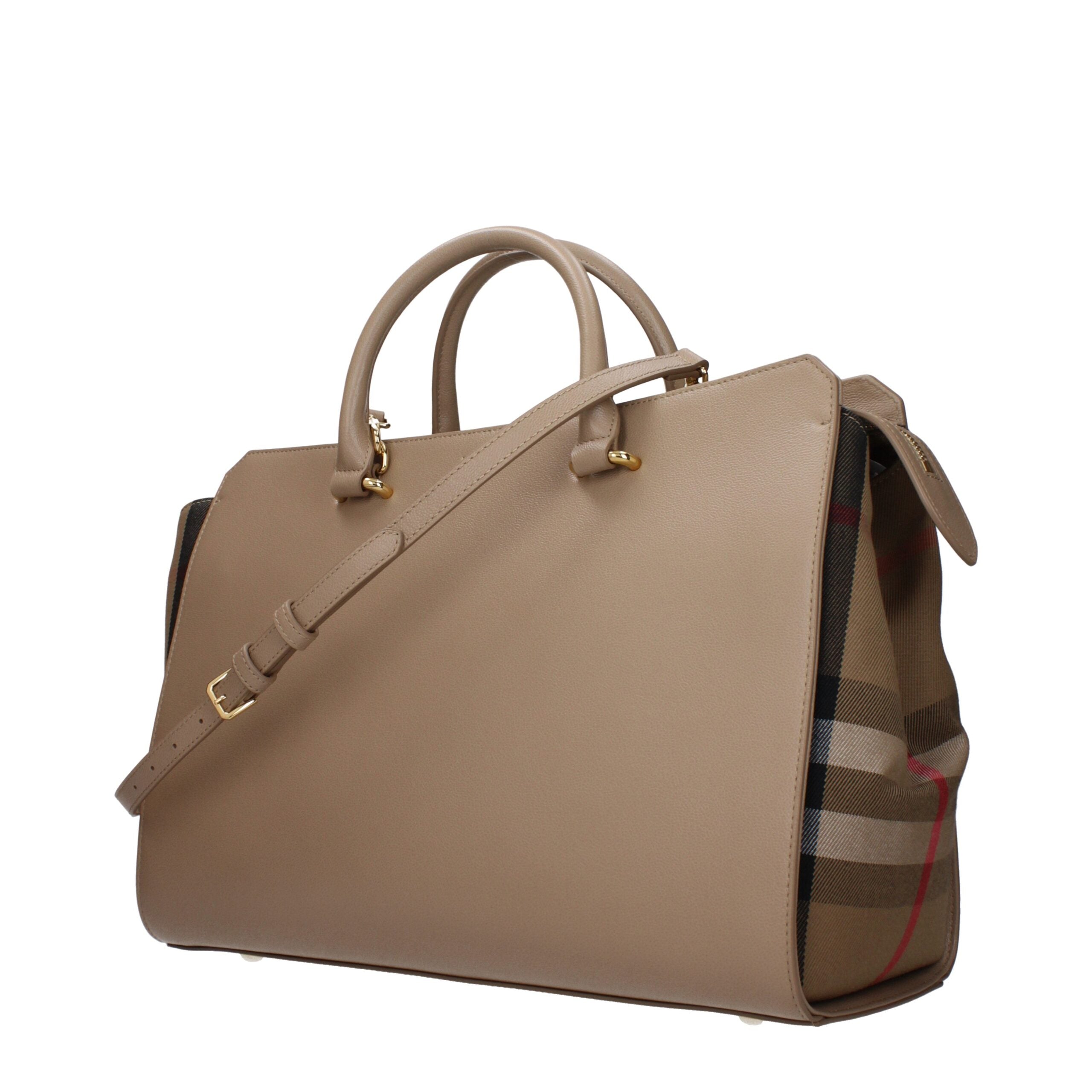 Medium Beige Leather Handbag