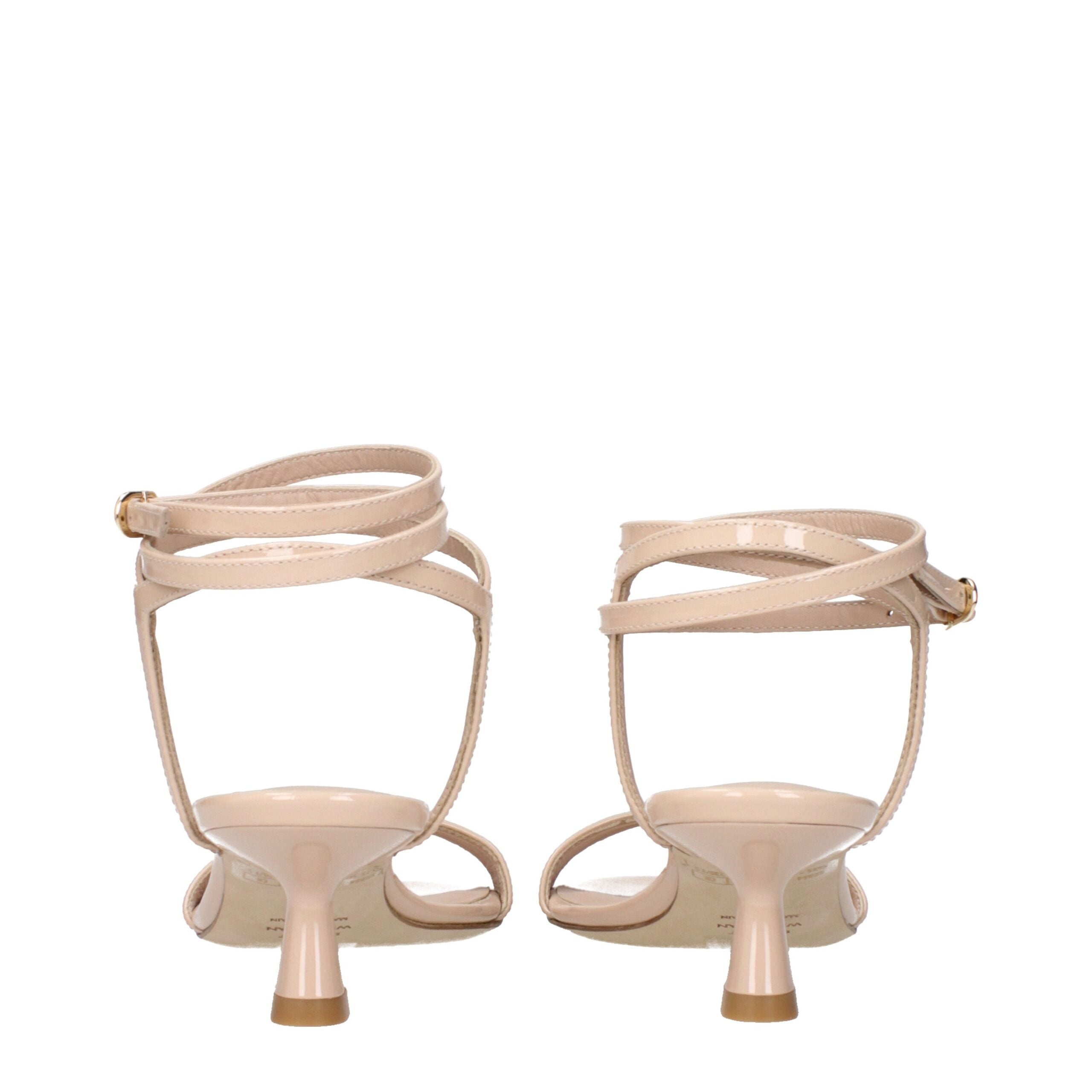 Nudistwrap 50 Patent Leather Stiletto Heel Sandals