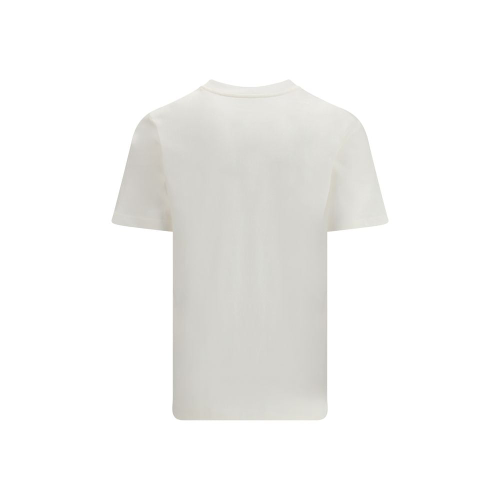 Beige Cotton Crew Neck T-Shirt