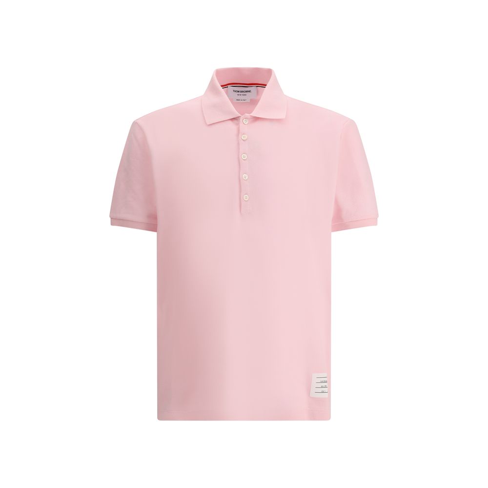 Iconic Tricolor Banded Cotton Polo Shirt