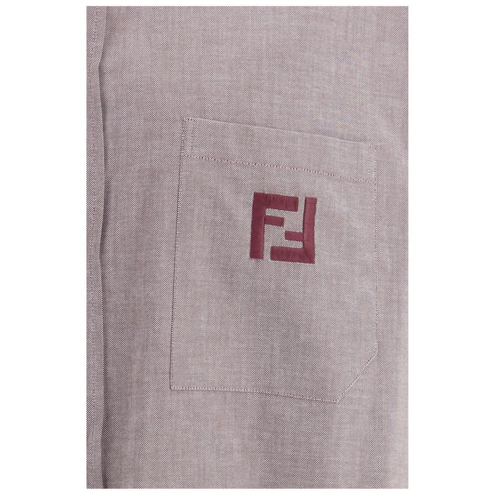 Burgundy Oxford Cotton Oversize Shirt